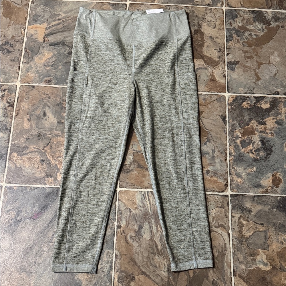Sonoma Green Heathered High-Rise Active Leggings